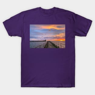 January sunrise at the mouth of the River Blyth T-Shirt